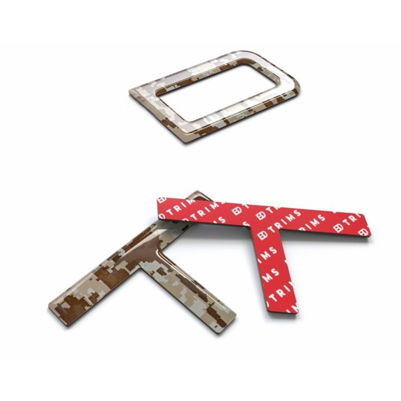 BDTrims Domed 3D Raised Letters Compatible with TRD Skid Plate 2016-2023 Tacoma and 2019-2020 4Runner Models (Desert Storm)