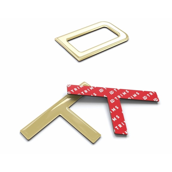 BDTrims Domed 3D Raised Letters Compatible with TRD Skid Plate 2016-2023 Tacoma and 2019-2020 4Runner Models (Gold)