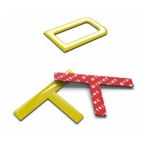 BDTrims Domed 3D Raised Letters Compatible with TRD Skid Plate 2016-2020 Tacoma and 2019-2020 4Runner Models (Yellow)