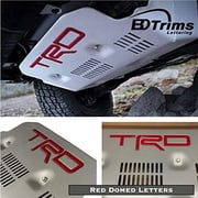 BDTrims | Domed Letters Inserts fits TRD Skid Plate for 4Runner 2015-2019 Models Red