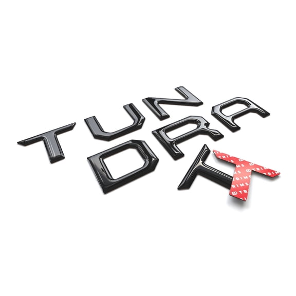 BDTrims | Domed Tailgate Letters Inserts fits 2014-2019 Tundra Models (Glossy Black)