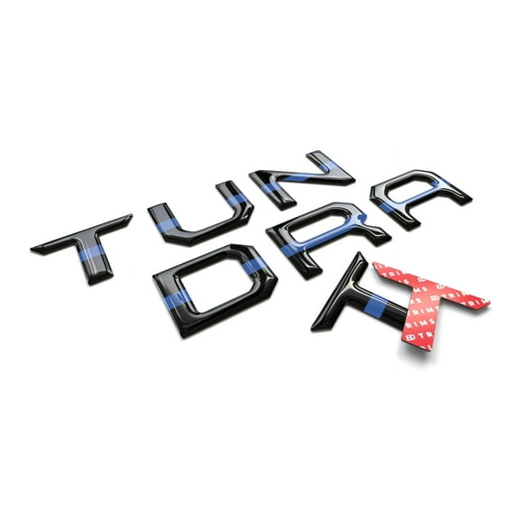 BDTrims | Domed Tailgate Letters Inserts fits 2014-2019 Tundra Models (Thin Blue Line)