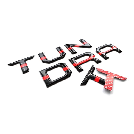 BDTrims | Domed Tailgate Letters Inserts fits 2014-2019 Tundra Models (Thin Red Line)