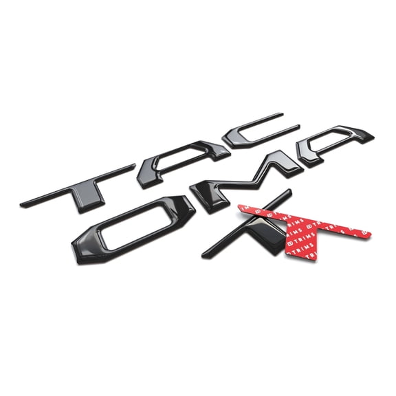BDTrims | Domed Tailgate Letters Inserts fits 2016-2019 Tacoma Models (Black)
