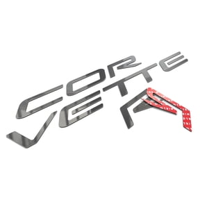 BDTrims | Front and Rear Plastic Letters Inserts Set fits 1997-2004 Corvette C5 Models (Chrome)