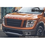 BDTrims | Grille Plastic Letters Inserts fits Nissan Titan Models Red