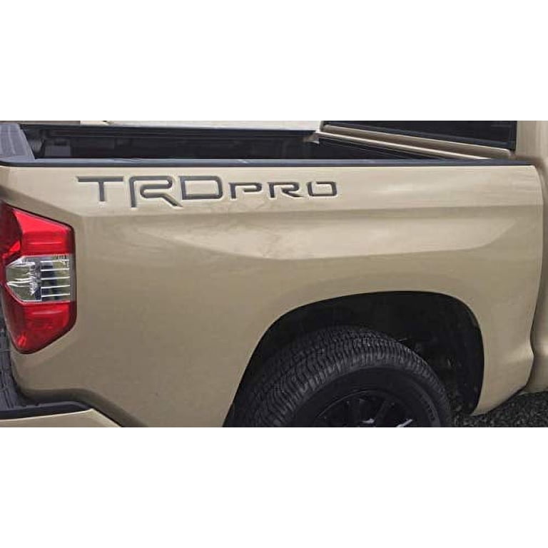 TRD PRO LETTERS INSERTS INLAY FIT REAR FENDER TOYOTA TUNDRA 2018 2019 2020 2021 TRD PRO LETTERS INSERTS INLAY FIT REAR FENDER TOYOTA TUNDRA 2018 2019 2020 2021