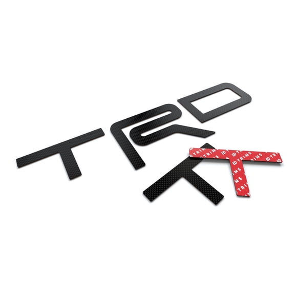 BDTrims Raised Plastic Letters Compatible with TRD Skid Plate 2016-2020 Tacoma and 2019-2020 4Runner Models (Carbon Fiber)