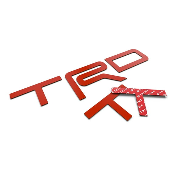 BDTrims Raised Plastic Letters Compatible with TRD Skid Plate 2016-2020 Tacoma and 2019-2020 4Runner Models (Red)