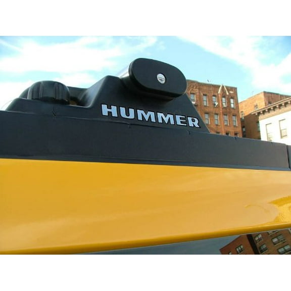 BDTrims | Roof Rack Plastic Letters Inserts fits HMR H2 Models (Red, 3 Rails Set)