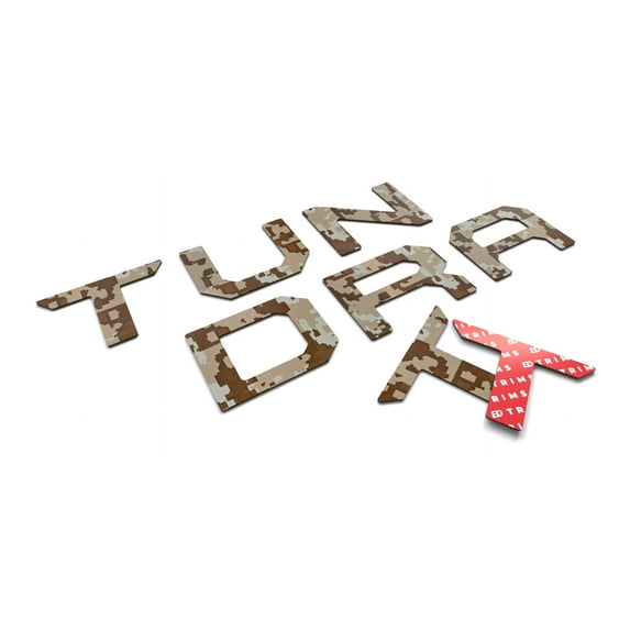 BDTrims | Tailgate Plastic Letters Inserts fits 2014-2021 Tundra Models (Desert Storm)
