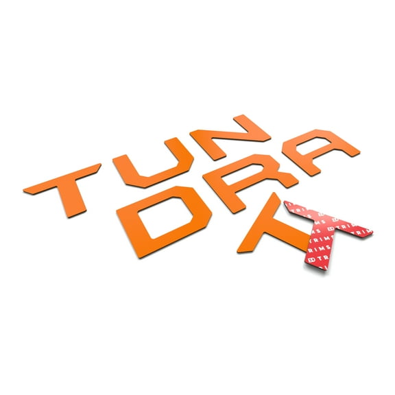 BDTrims | Tailgate Plastic Letters Inserts fits 2014-2021 Tundra Models (Orange)