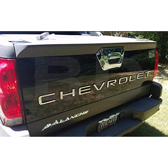 BDTrims | Tailgate Plastic Letters Inserts fits Avalanche Models (Chrome)