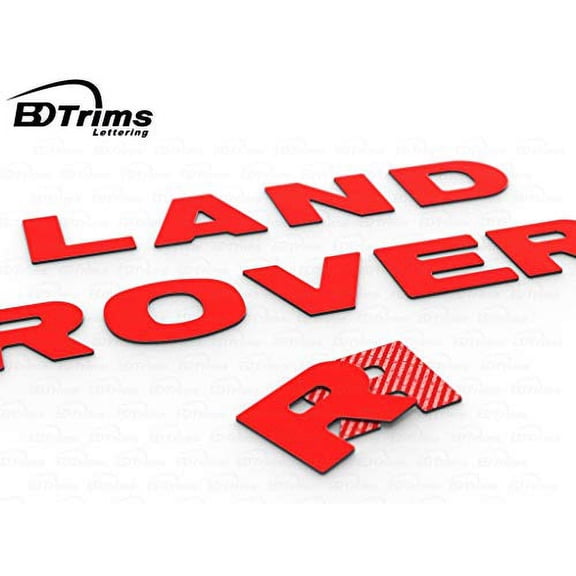 BDTrims | Tailgate Plastic Letters fits 2008-2010 Freelander 2 / LR2 Models (Red)
