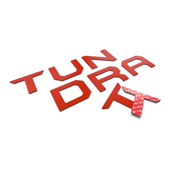 BDTrims Toyota Tundra 2014-2021 Tailgate Insert Letters ABS Plastic (Red)