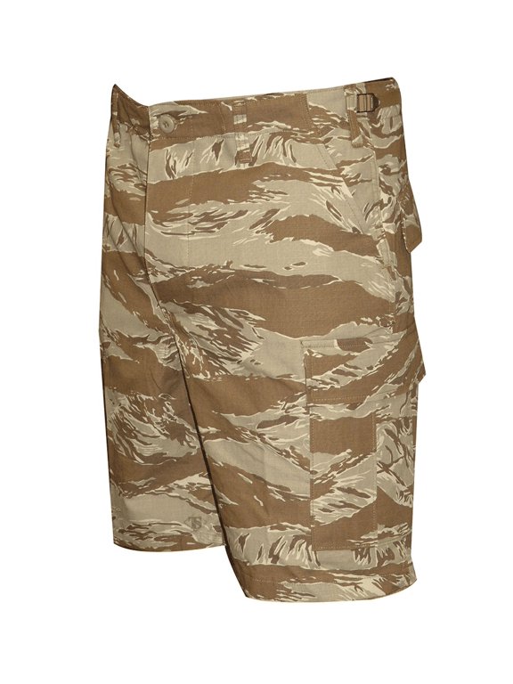 BDU SHORTS,DESERT TIGER STRIPE, MENS, COTTON, 2XL