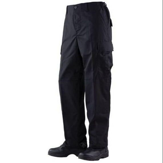 BDU Trousers Black 65/35 Polyester, Cotton Rip-Stop, XSmall Regular