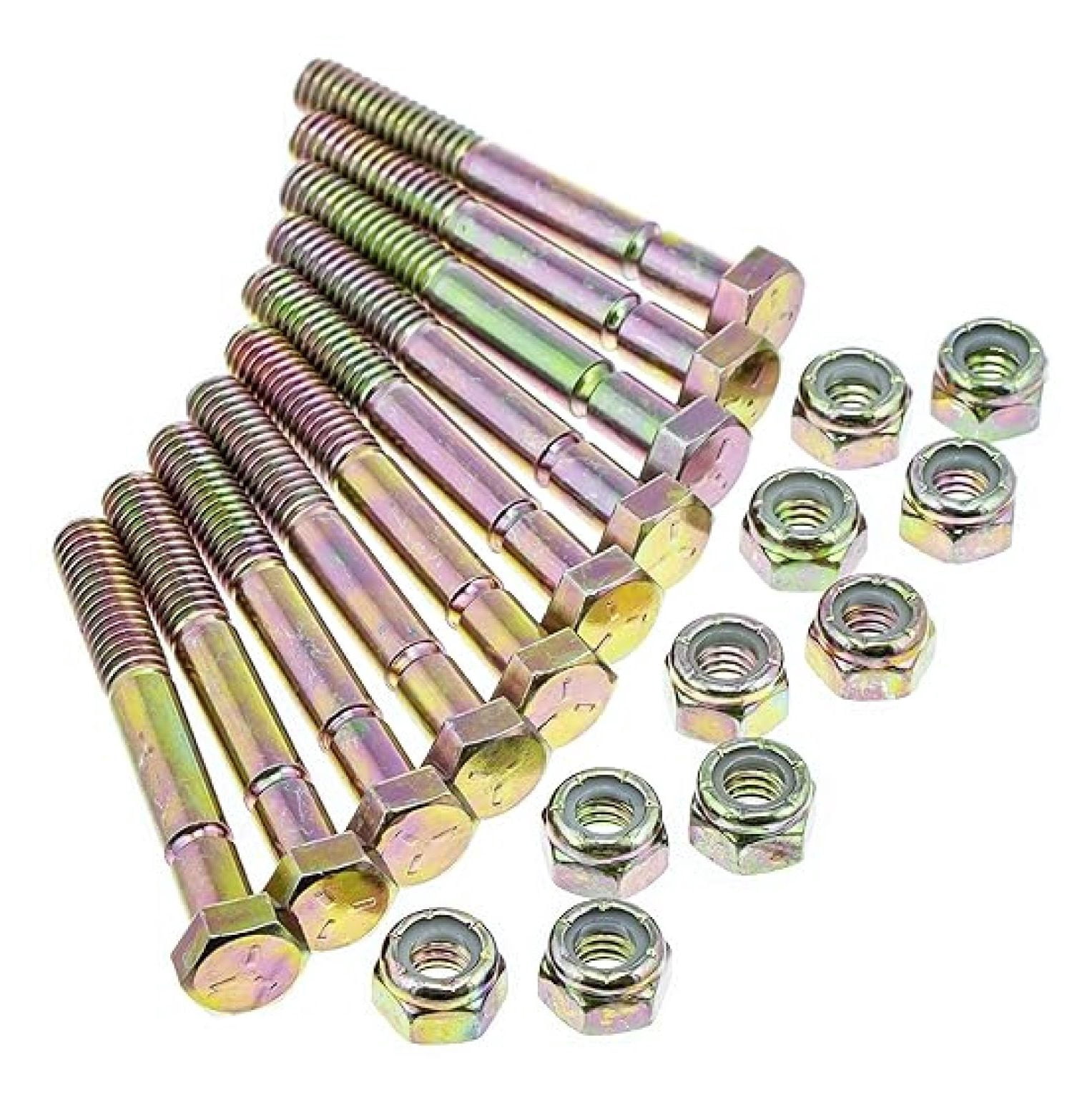 Pack of 5) Shear Bolt & Nut for MTD 710-0890A, 7100890A, Oregon 80-743