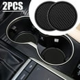thumbnail image 1 of BE 2x Car Cup Holder Anti Slip Insert Coasters Pads Mats Interior Accessories Black V4T3, 1 of 5