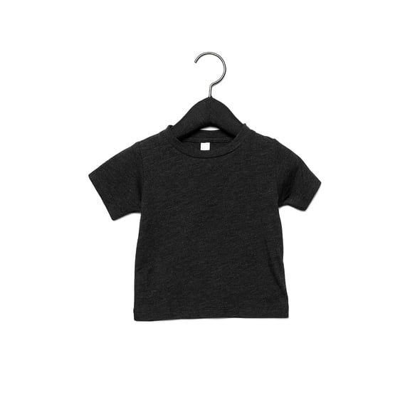 BE 3413B INFANT TRBLEND SS TEE (CHAR BLK TRIBLND 3-6MOS)