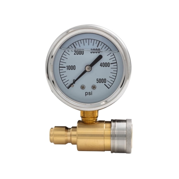 BE Power Equipment Pressure Washer Quick-Connect Pressure Gauge