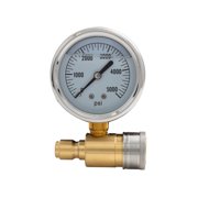 BE Power Equipment Pressure Washer Quick-Connect Pressure Gauge
