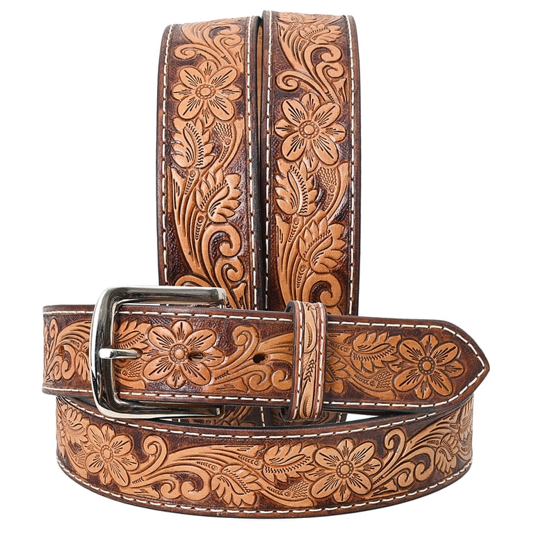 BE BAR H EQUINE 34 In Floral Hand Tooled Western Genuine  display picture 2