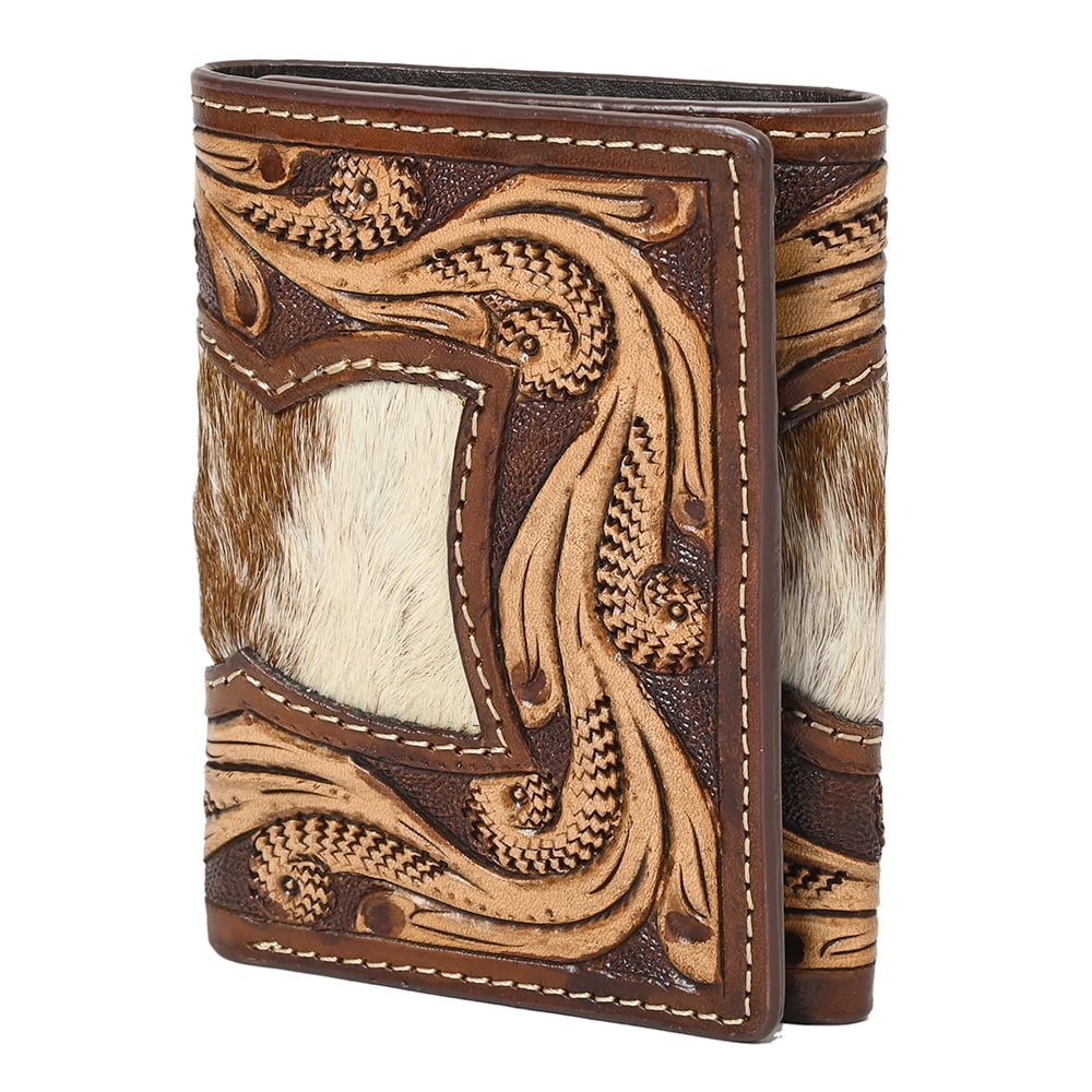 Artisan Beaded Floral Rodeo Wallet for Men