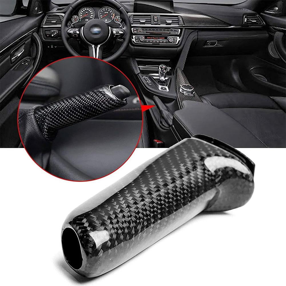 For BMW E46 E90 E92 F30 F32 F80 Carbon Fibre Handbrake