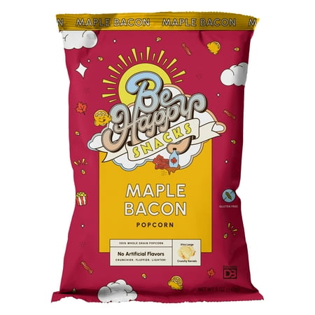 BE HAPPY SNACKS D'Amelio Maple Bacon Popcorn, Gluten-Free, 5 oz