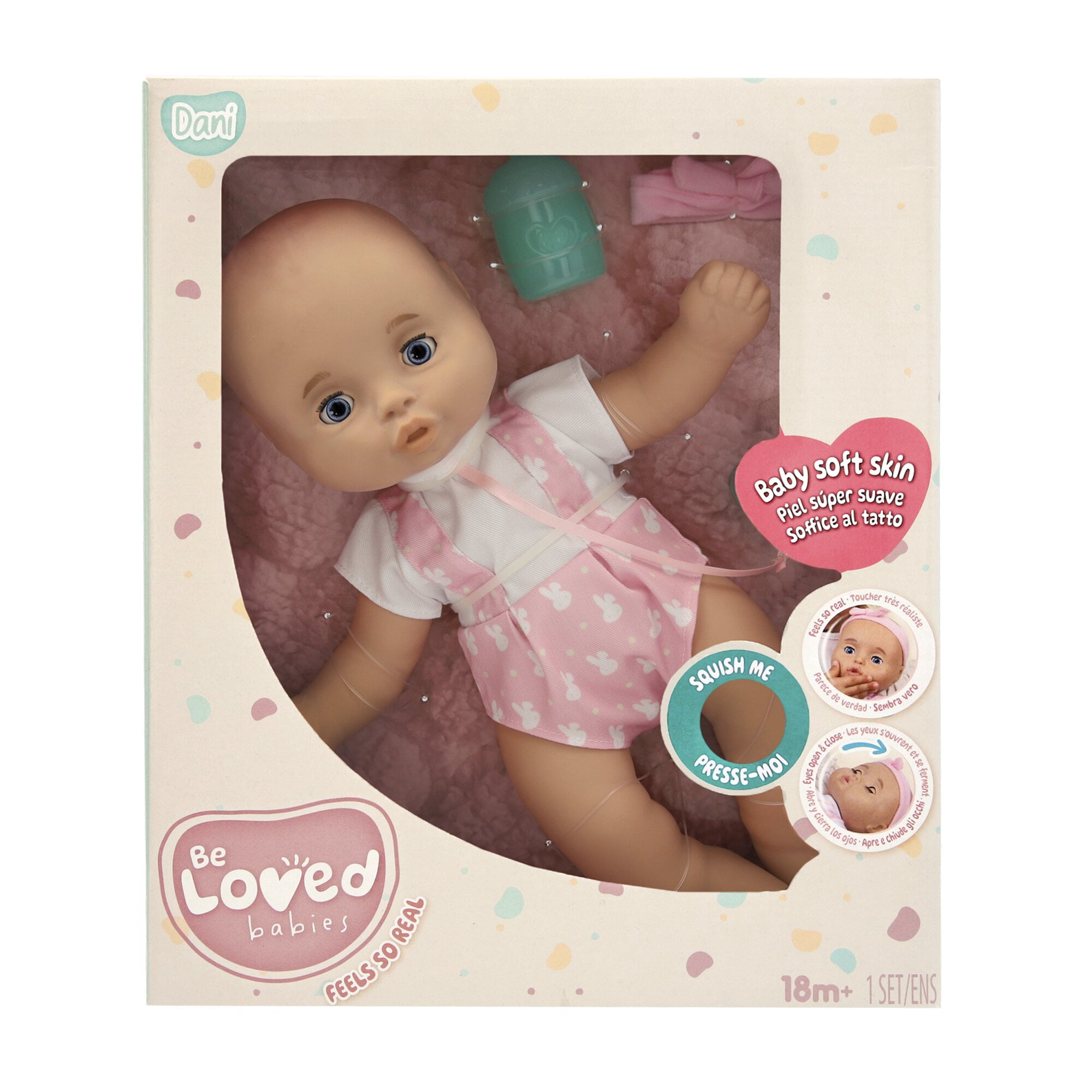 Be Loved Dani Realistic Baby Doll with Lifelike Features and Accessories