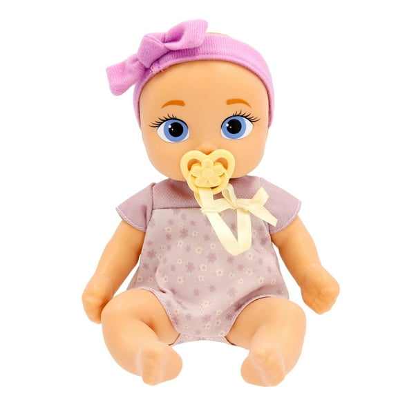 Be Loved Babies Mini Jessie Realistic Doll, Soft Skin, Lilac Outfit, 9-inch tall,18M+