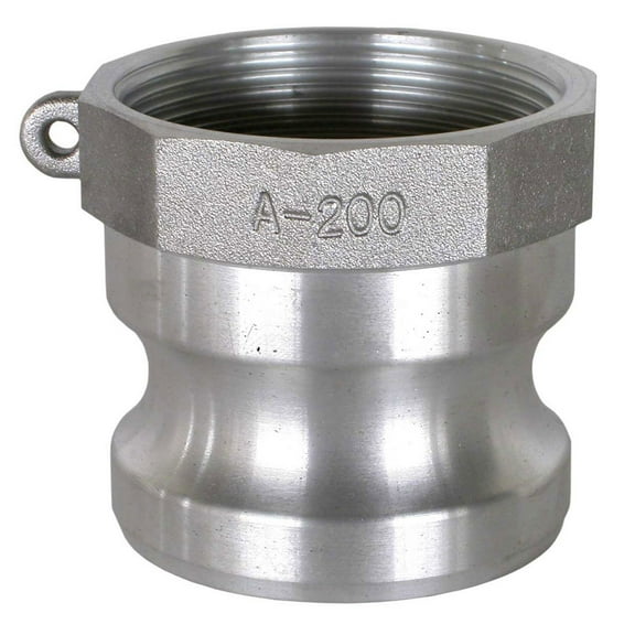 3/4"" Aluminum Camlock Fitting - Male Coupler x FPT Thread