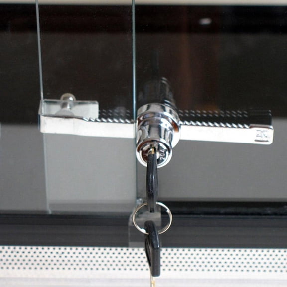 BE Sliding Glass Door Lock Cabinet Reptile Snake Vivarium Reptile W1P4 K0D4
