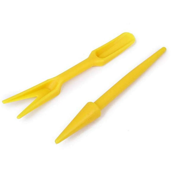 BE-TOOL 1/2 Pack Plastic Seedling Transplanter Device Sowing Seeds Dispenser Set Garden Potted Plants Flowers Hand Tool