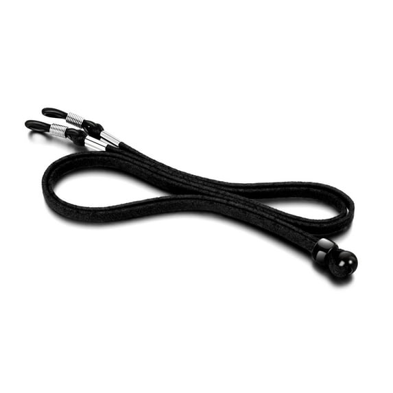 BE-TOOL 1/5Pcs Leather Eyeglass Straps Adjustable Anti-slip Eyeglass Chains Lanyard Premium Eyewear Retainers Sunglass Retainer Holder Strap (Black)