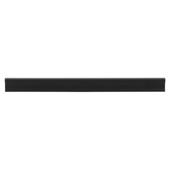 BE-TOOL 10 Pack Tilted Solid Cabinet Handles Streamline Shape Aluminium Alloy Drawer Handles (160mm/6.29", Black)