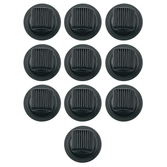 BE-TOOL 10 Pieces Self-Adhesive Metal Pen Holders Small Size Pencil Clip Pen Pencil Organizer Adjustable Spring Loop for Home Office (Black)