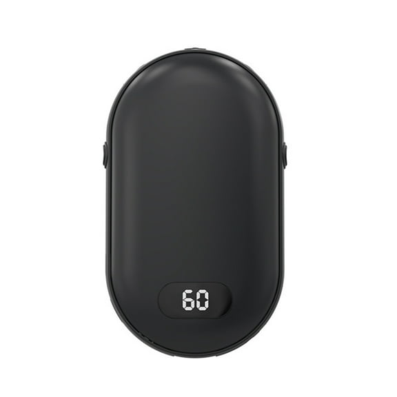 BE-TOOL 10000mAh Rechargeable Hand Warmer Electric 2 in 1 Portable Pocket Hand Warmer Power Bank Black