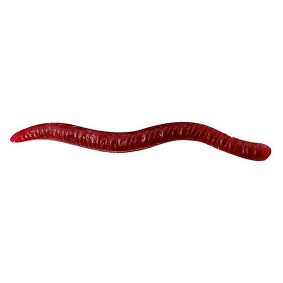 BE-TOOL 100PCS Soft Earthworm Lures, Soft Fishing Lures, Worm Fishing Bait for Saltwater Freshwater Dark Red
