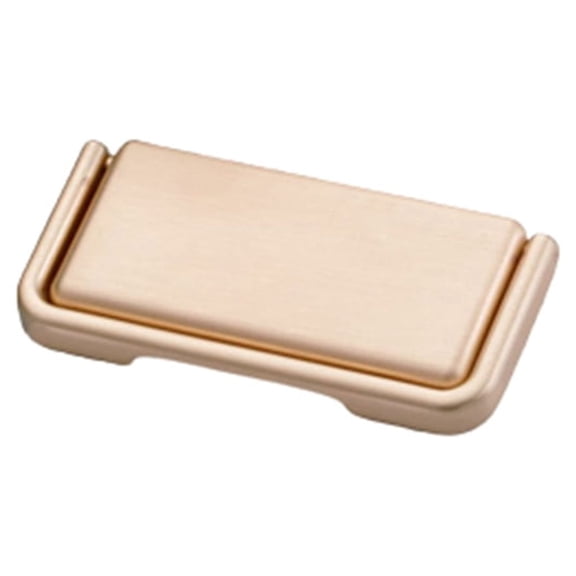 BE-TOOL 10PCS Flush Pull Handle Zinc Alloy Tiny Square Modeling Recessed Finger Pulls Cabinet Drawer Door Invisible Pull (Gold, 32mm/1.26")