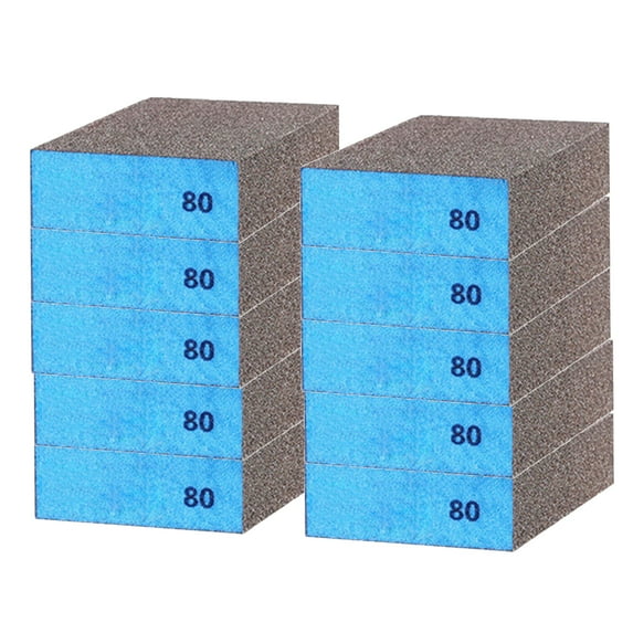 BE-TOOL 10PCS Sanding Sponge Block Grit Sanding Blocks, Coarse and Fine Sanding Blocks Choice Washable and Reusable