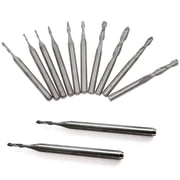BE-TOOL 10Pcs Solide Carbide Ball Nose Twist End Mills Set Double Flute Spiral 5 Size