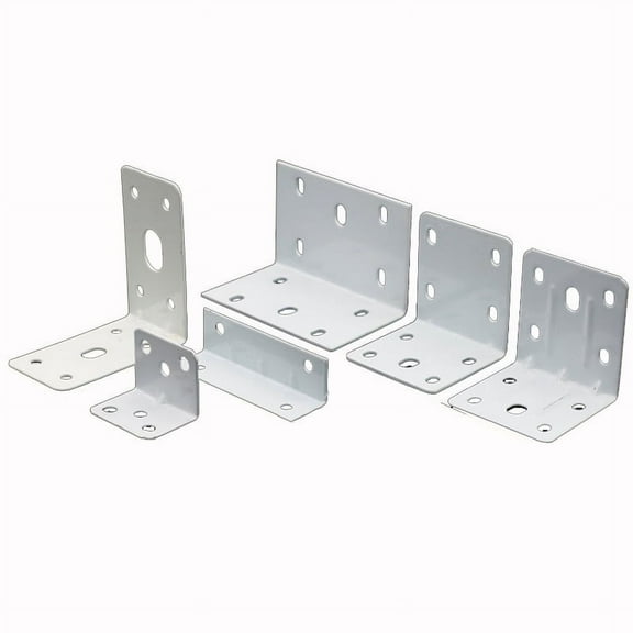 BE-TOOL 1PCS/5PCS Corner Bracket Stainless Steel L Brackets for Shelves Bedframe Box Chest Furniture Constrcutoion