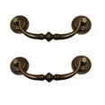 thumbnail image 1 of BE-TOOL 2/4Pcs Vintage Drawer Pulls Handles Dresser Drawer Handle for Home Cabinets Office Desk Brass, 1 of 8