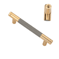 thumbnail image 1 of BE-TOOL 2 Pack Knurled Cabinet Handle 96mm/3.77" Aluminum Alloy Knurled Cabinet Pulls Gold (Screws Included), 1 of 8