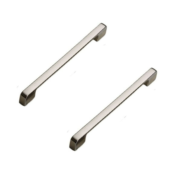 BE-TOOL 2 Pack Square Cabinet Pull Handle, 160mm/6.29" Hole Centers Dresser Drawer Pulls, Kitchen Cabinet Handle Pull Hardware Gold