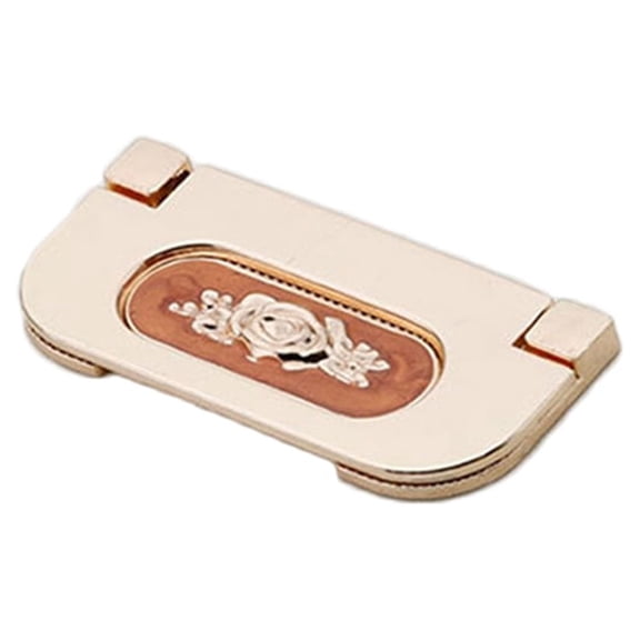 BE-TOOL 2 Pack Tiny Square Modeling Flush Pull Handle with Tapping Screws, Flush Ring Handle Pulls Elegant Embedded Hidden Design (Amber Red)