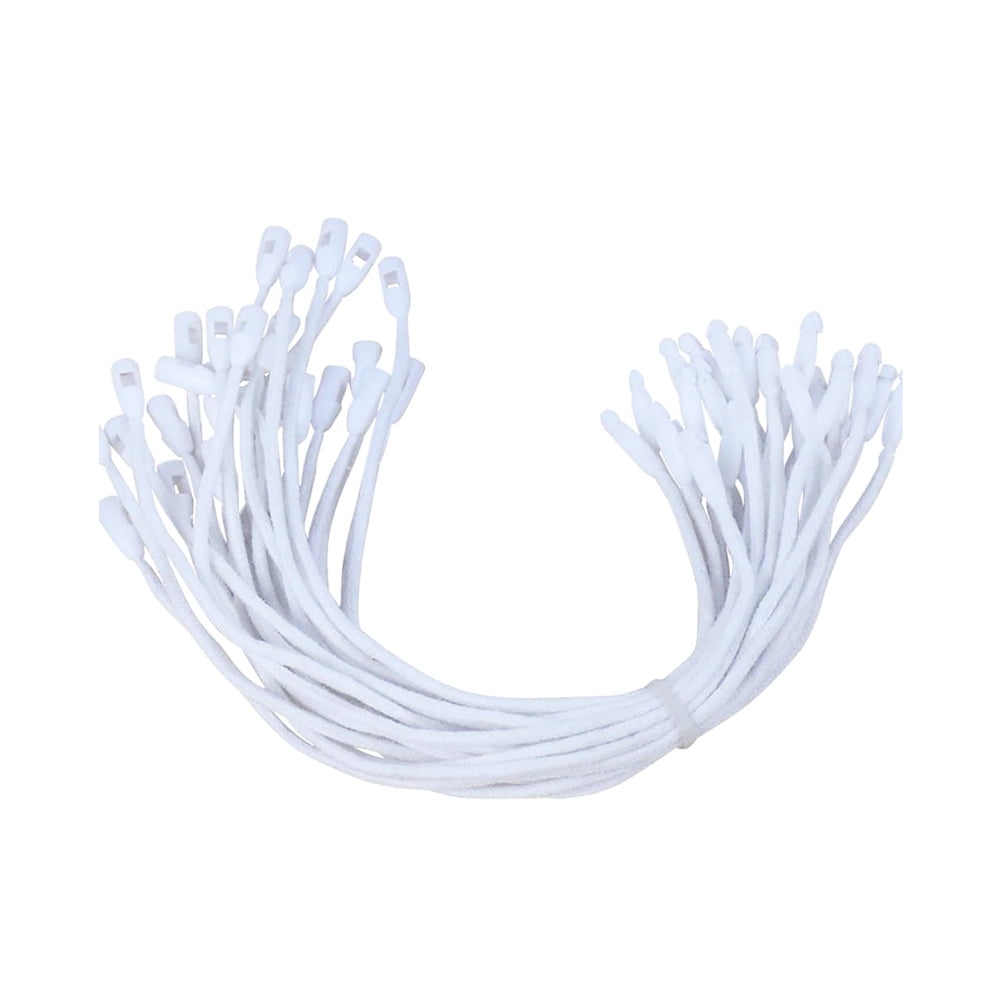 BE-TOOL 200PCS Clothing Tag Rope Bullet Lanyard Hang Tag String Rope ...