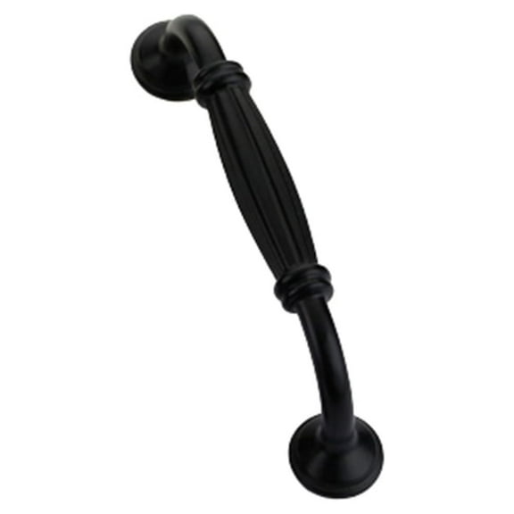 BE-TOOL 2PCS Antique Cabinet Handle with Screws, 128mm/5.03" Hole Spacings Drawer Pulls Cabinet Hardware Dresser Cupboard Puller Replacement Black